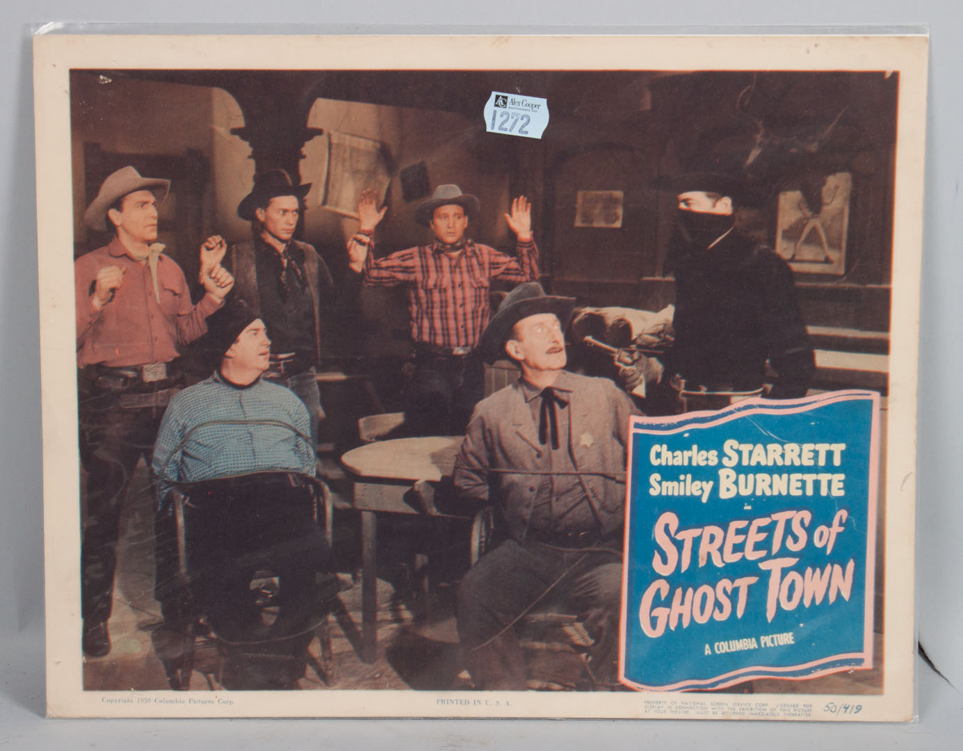 Appraisal: western movie lobby cards 's and 's starring Charles Starrett