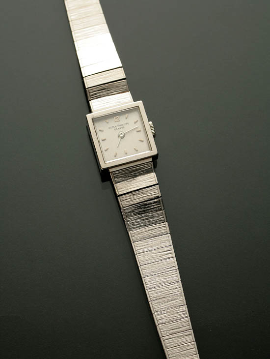 Appraisal: Lady's -Karat White-Gold -Jewel Manual-Wind Wristwatch Patek Philippe Swiss Circa