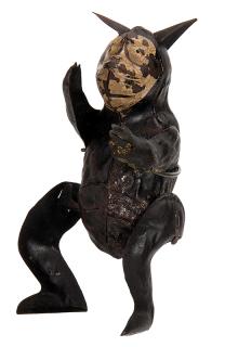 Appraisal: Dancing Bear Early twentieth century Tin litho wind toy of