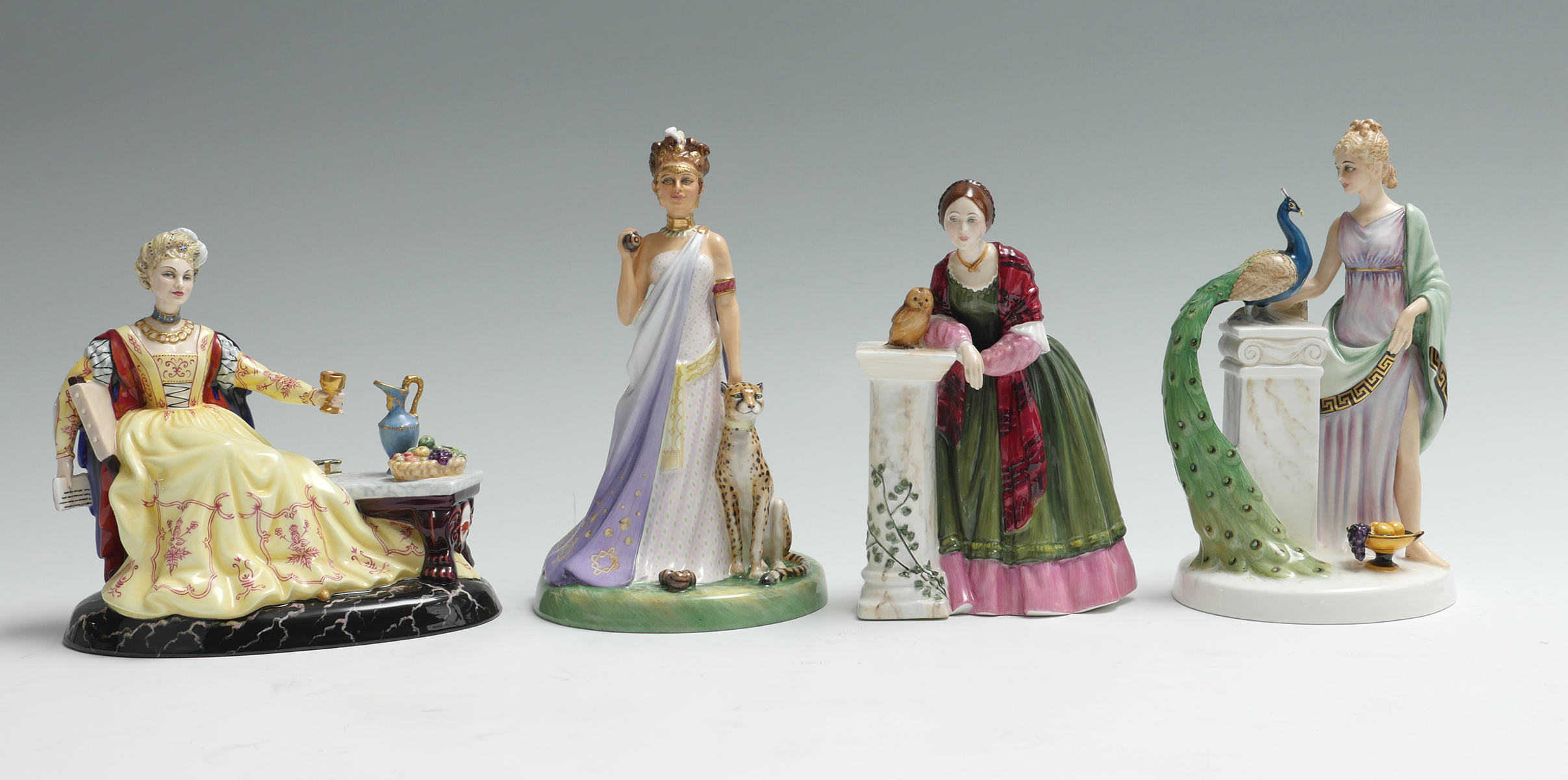 Appraisal: PC ROYAL DOULTON LES FEMMES FATALE FLORENCE NIGHTINGALE FIGURES ''Lucrezia