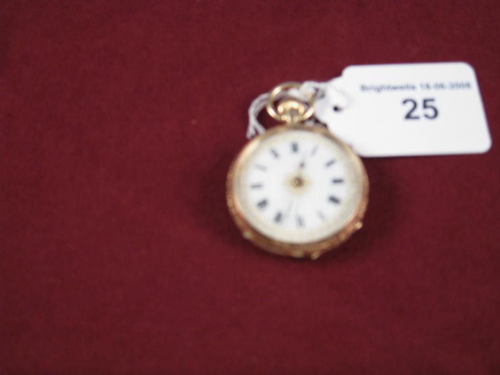 Appraisal: An Edward VII ct gold cased Fob Watch with lever