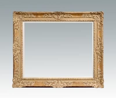 Appraisal: Regence-Louis XIV style frame carved and gilt wood dentil course