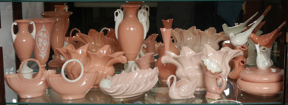 Appraisal: PINK LENOX PORCELAIN ESTATE COLLECTION pieces assembled collection of pink