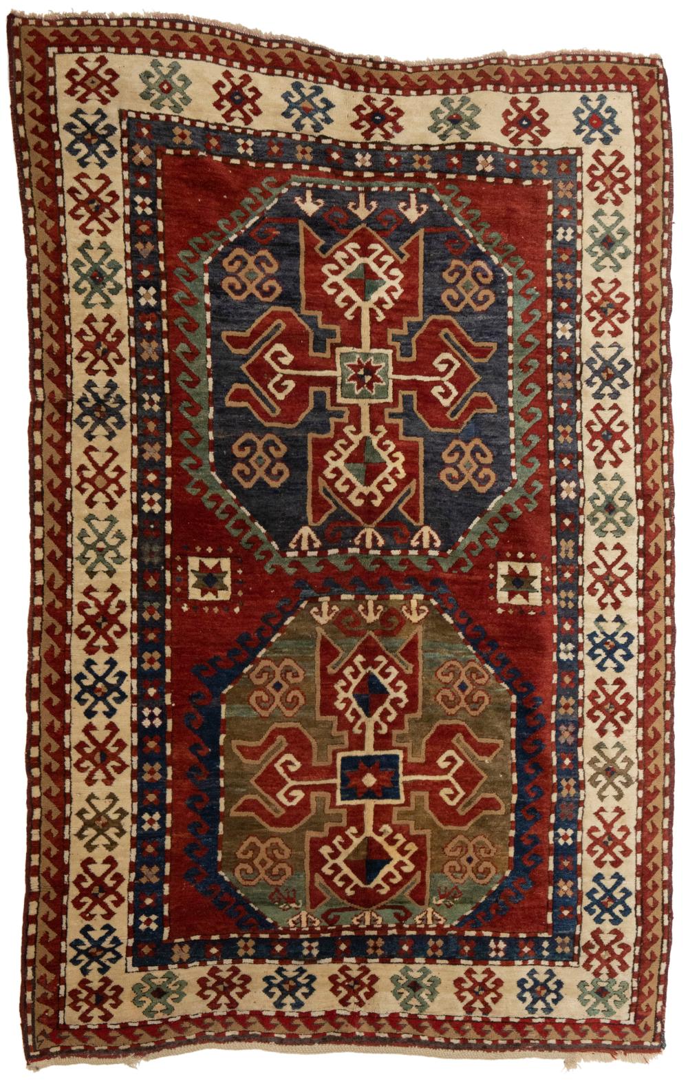 Appraisal: A CAUCASIAN LORI-PAMBAK KAZAK RUGA Caucasian Lori-Pambak Kazak rug Mid