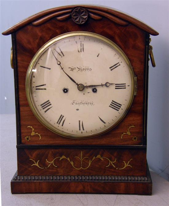 Appraisal: Early th century eight day bracket clock with enamelled dial