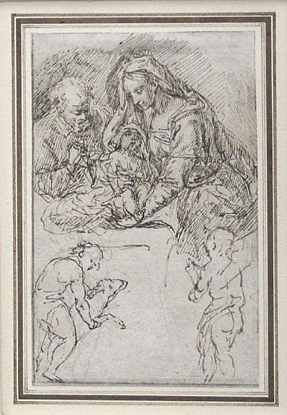 Appraisal: Circle of Francesco Salvator Fontebasso Venice - The Holy Family