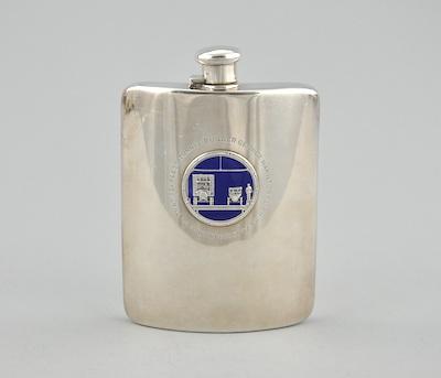 Appraisal: A Tiffany Co Sterling Silver Flask Monogrammed P S H