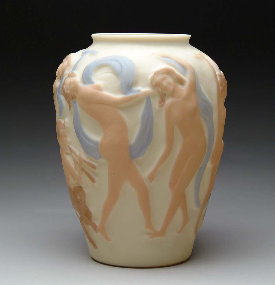 Appraisal: LARGE NUDE PHOENIX VASE This wonderful tall phoenix vase with