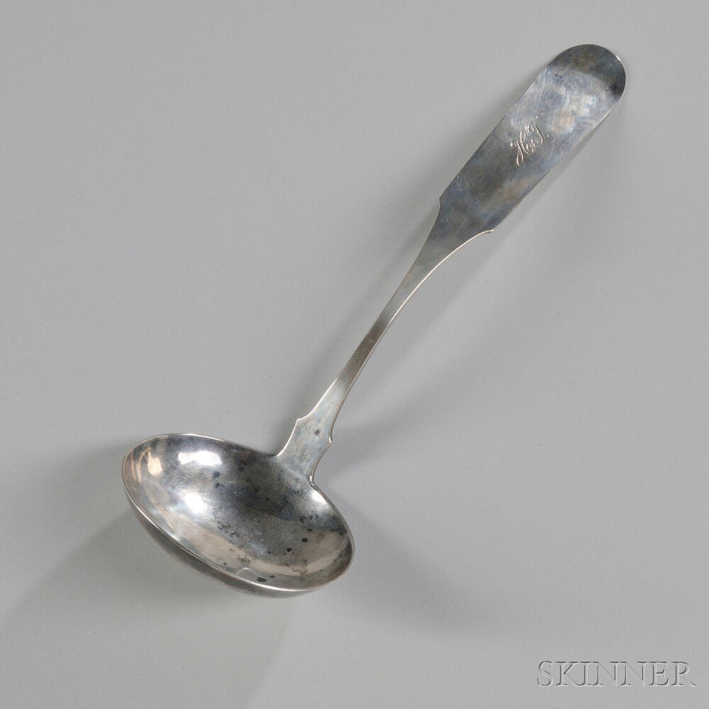 Appraisal: Samuel Wheritt Coin Silver Ladle Richmond Kentucky mid- th century