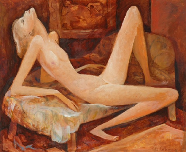 Appraisal: William Menzies Bill Coleman - Nude on a Sofa oil