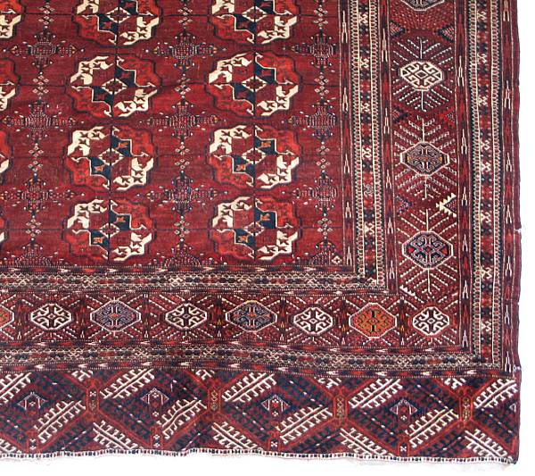 Appraisal: A Turkoman carpet size approximately ft in x ft in