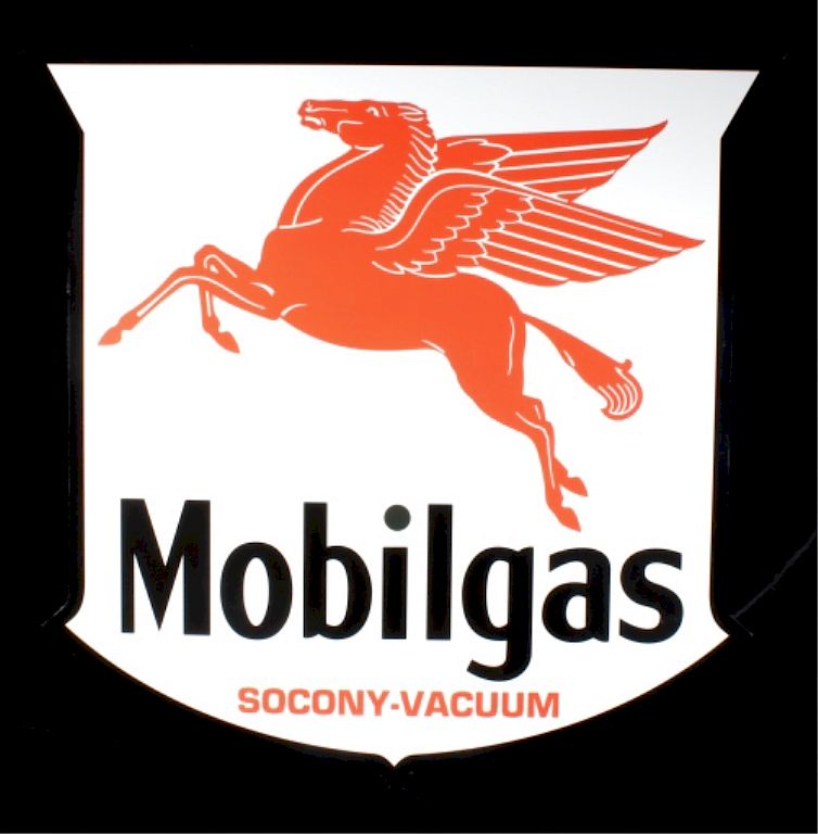 Appraisal: Mobilgas Pegasus Advertising Sign Offered in this lot we have