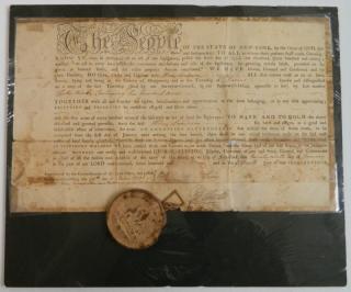 Appraisal: th c Land deed th c Land deed- signed by