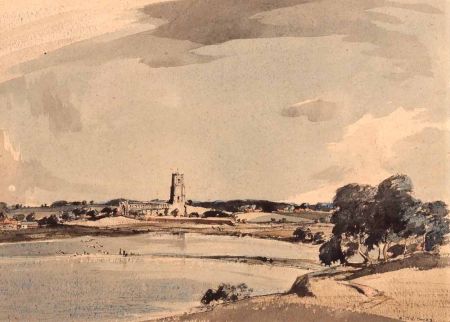 Appraisal: ARTHUR EDWARD DAVIES RBA RCA - BRITISH Signed Watercolour Blythburgh