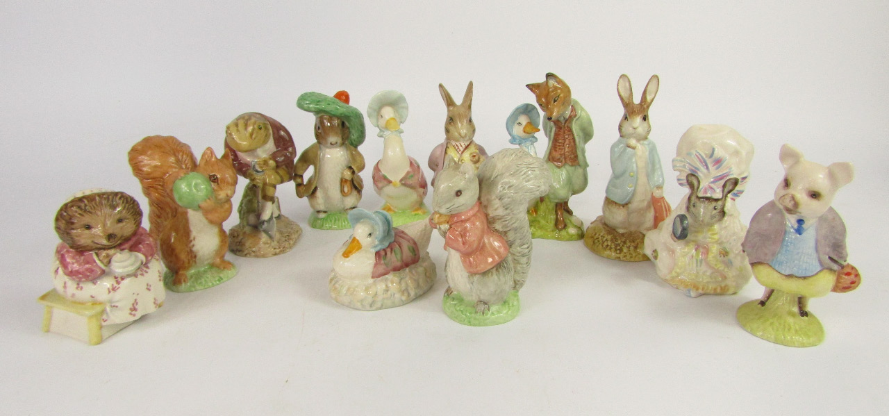 Appraisal: Twelve Royal Albert Beatrix Pottery figures comprising Mr Jeremy Fisher