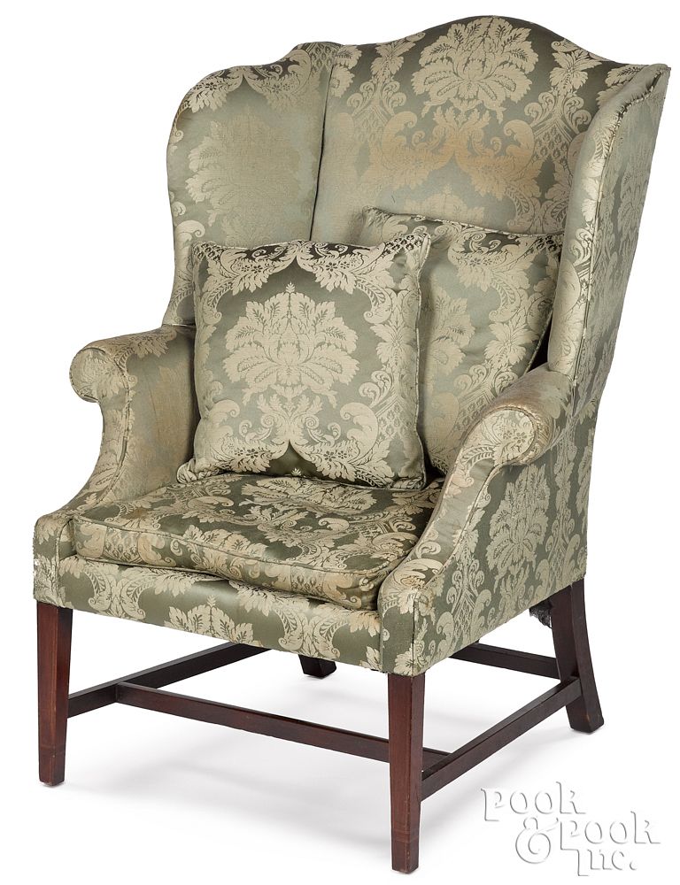 Appraisal: Philadelphia Chippendale mahogany easy chair Philadelphia Chippendale mahogany easy chair