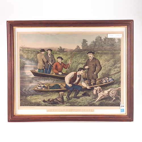 Appraisal: Thomas Kelly American th c American hunting scene with hunters