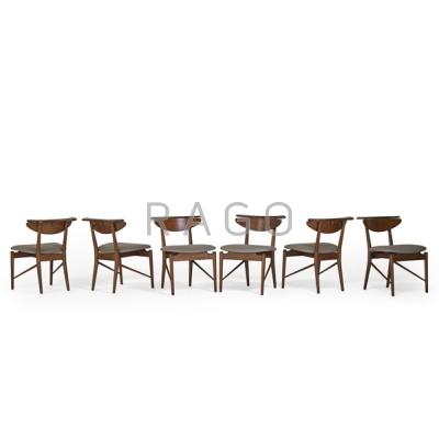 Appraisal: FINN JUHL - BOVIRKE Set of six dining chairs Denmark