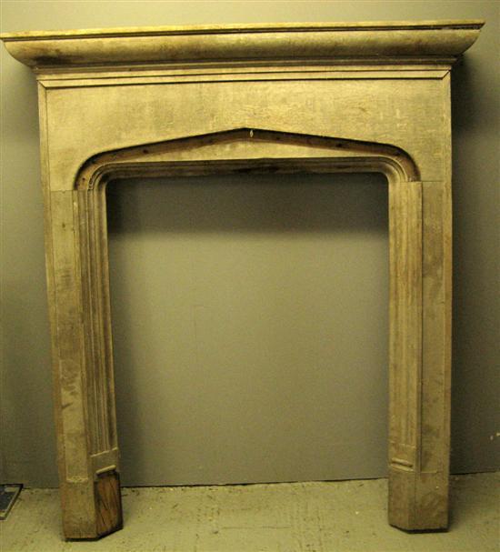 Appraisal: th century solid oak fire surround h w in