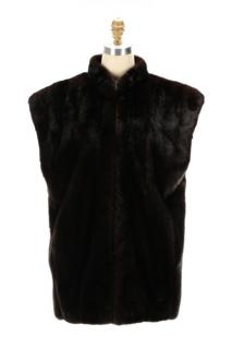 Appraisal: Ladies Dark Brown Mink Fur Vest Late th century A