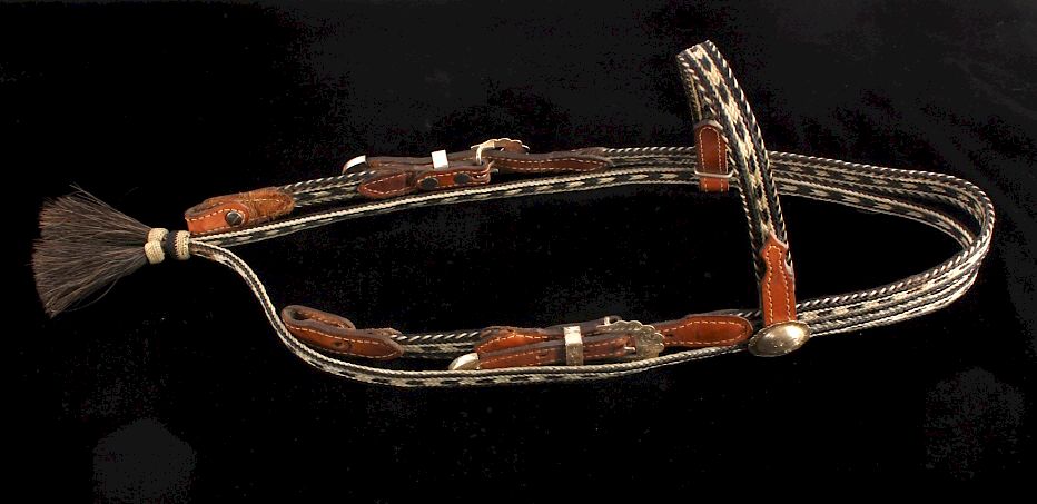 Appraisal: Deer Lodge Prison Braided Horsehair Headstall This is a Deer