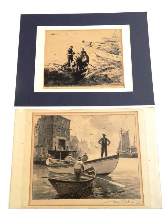 Appraisal: Two prints by Gordon Hope Grant and George Elmer Browne