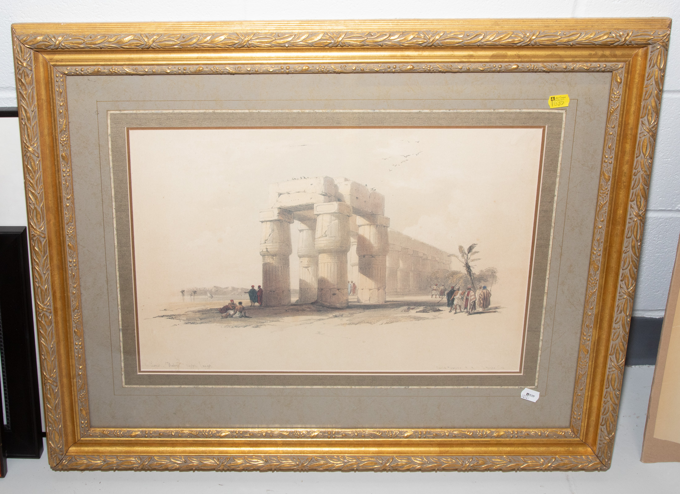 Appraisal: DAVID ROBERTS ANCIENT EGYPTIAN TEMPLE RUINS At Luxor or Thebes