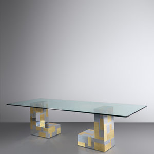 Appraisal: Paul Evans American - Cityscape Dining Table PE seriesDirectional USA