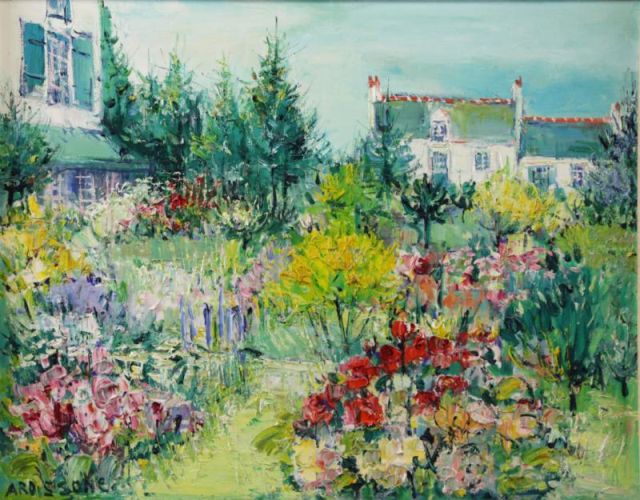 Appraisal: ARDISSONE Yolande Oil on Canvas Garden in BloomSigned 'Ardissone' lower