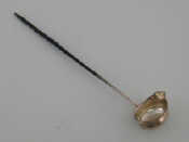 Appraisal: A Georgian silver toddy ladle with baleen handle the bowl