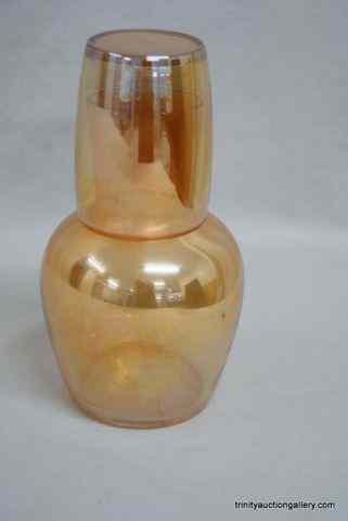 Appraisal: Marigold Lusterware Tumble-Up - Vintage- very nice bed side pitcher