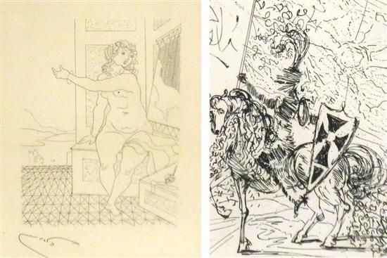 Appraisal: After Dali and Derain two etchings After Salvador Dali Spanish