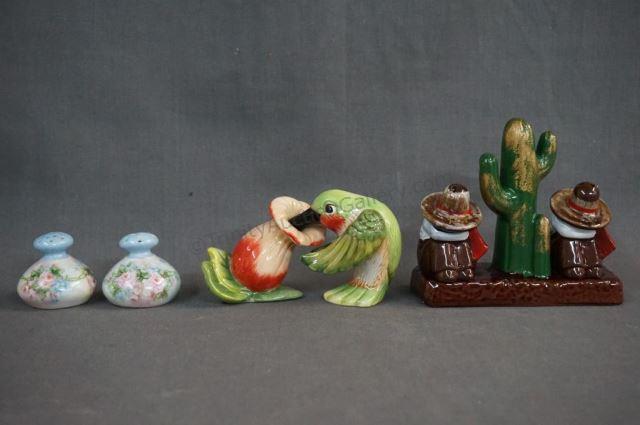 Appraisal: Czech and Japan Salt and Pepper Shaker Sets Includes a