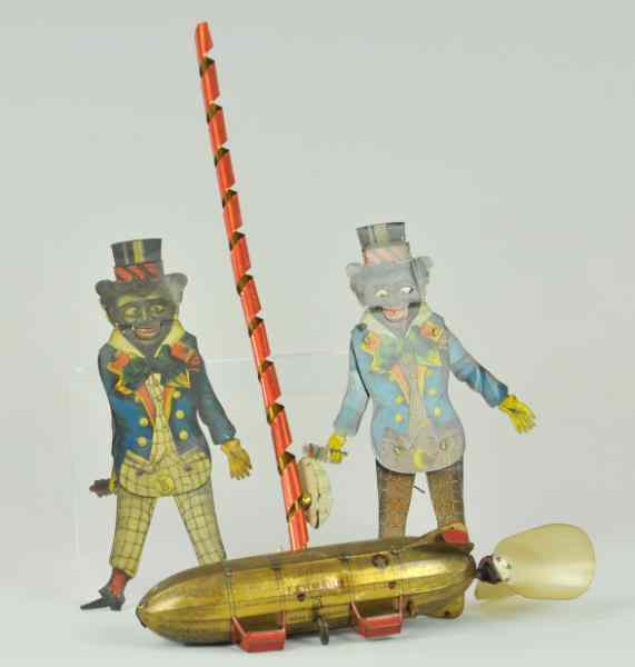 Appraisal: GROUPING OF LEHMANN TOYS Includes two Minstrels Mice Spiral toy