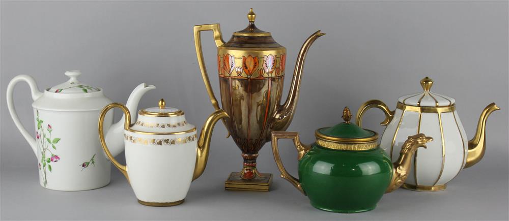 Appraisal: SEVRES LOUIS PHILIPPE COFFEE POT AND COVER AND FOUR OTHER