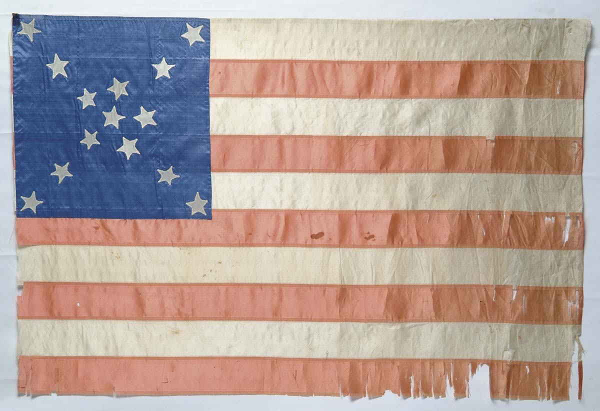 Appraisal: EXCEEDINGLY RARE STAR- STRIPE UNITED STATES PARADE AND RALLY FLAG