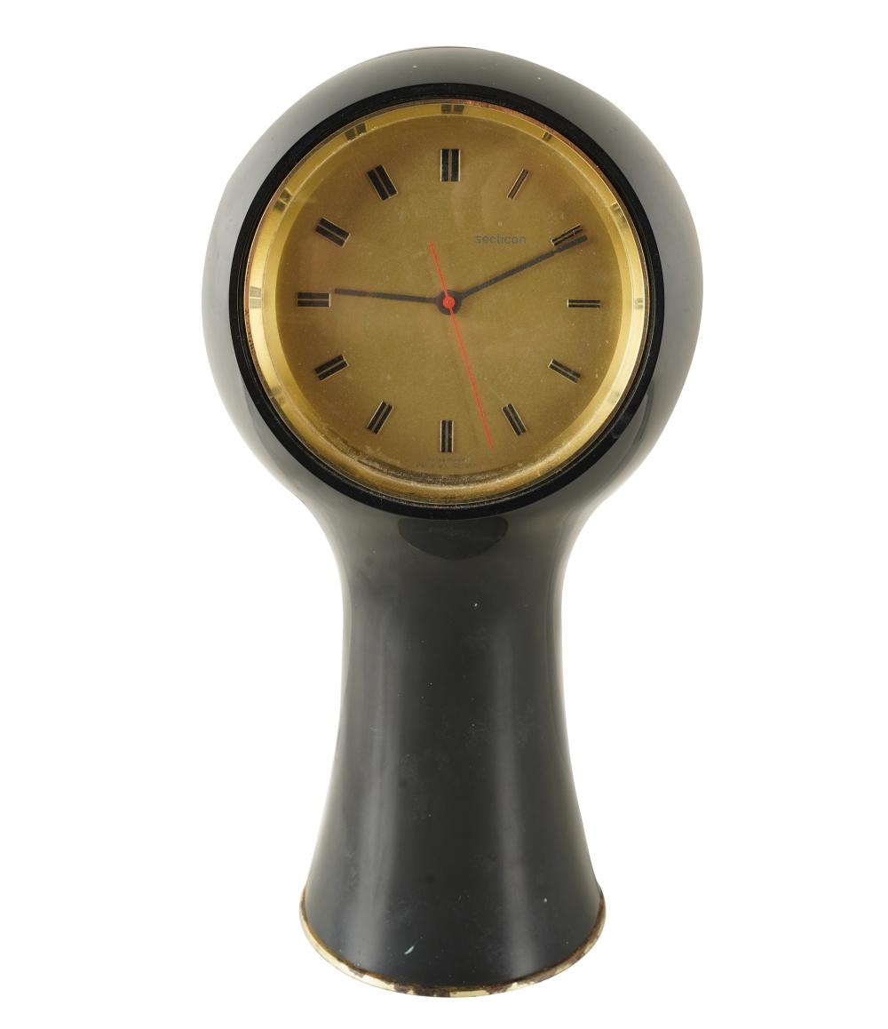 Appraisal: SECTICON TABLE CLOCKSwiss made C ondition tarnishing to brass inches