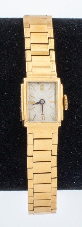 Appraisal: VINTAGE K YELLOW GOLD LADIES WRIST WATCH K yellow gold