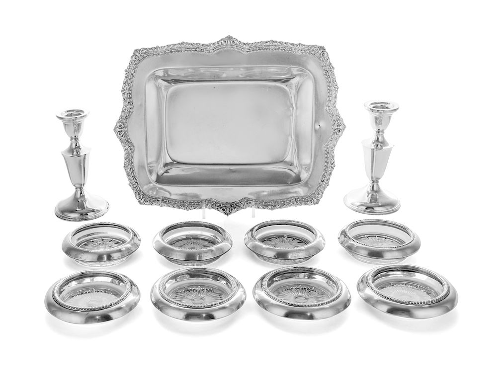 Appraisal: A Collection of American Silver and Silver-Mounted Articles A Collection