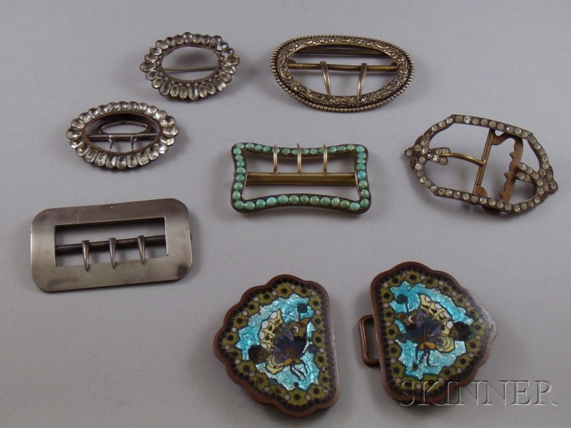 Appraisal: Group of Assorted Antique Buckles and a Buckle-Form Brooch including