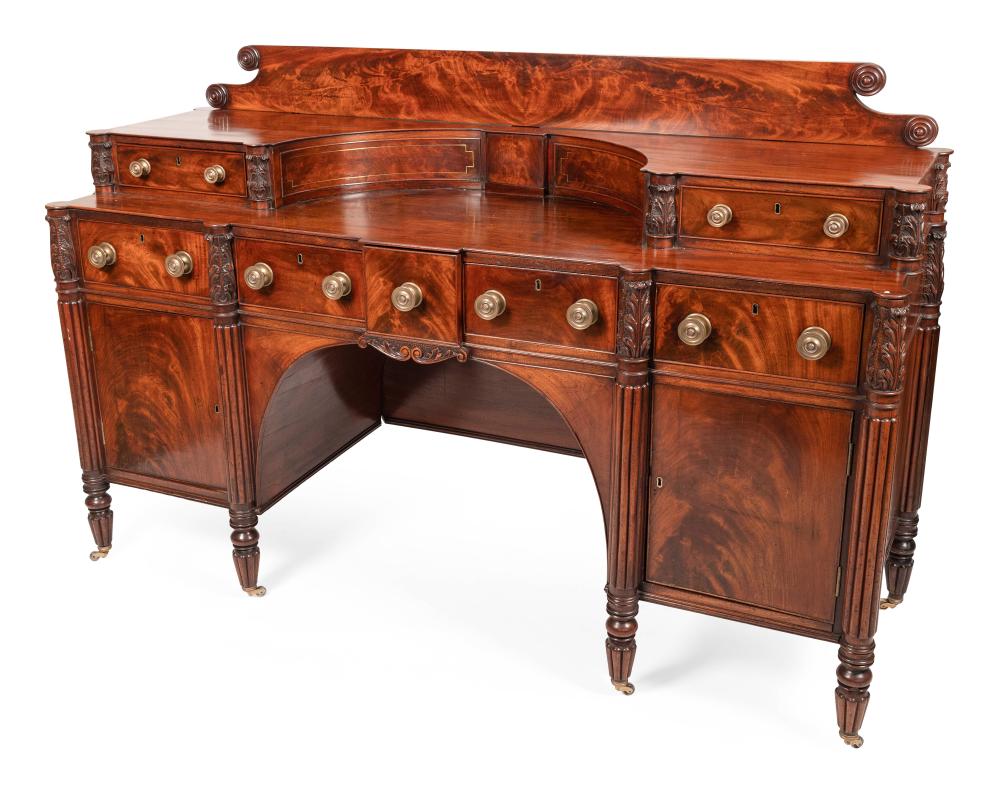 Appraisal: RARE SHERATON SIDEBOARD NORTH SHORE OF MASSACHUSETTS CIRCA HEIGHT WIDTH