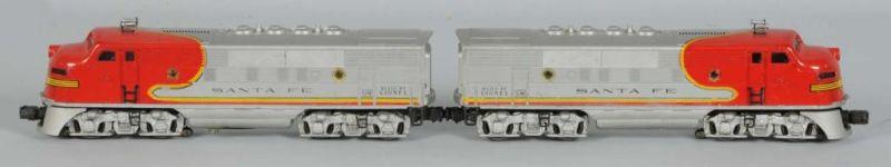 Appraisal: Lot of Lionel No Santa Fe AA Diesel Set Description