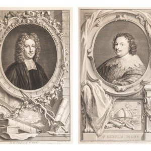 Appraisal: A Pair of Engravings After Jacobus Houbraken Dutch - from