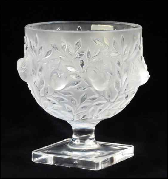 Appraisal: LALIQUE FROSTED GLASS 'ELIZABETH' FOOTED BOWL Condition No Specific Condition