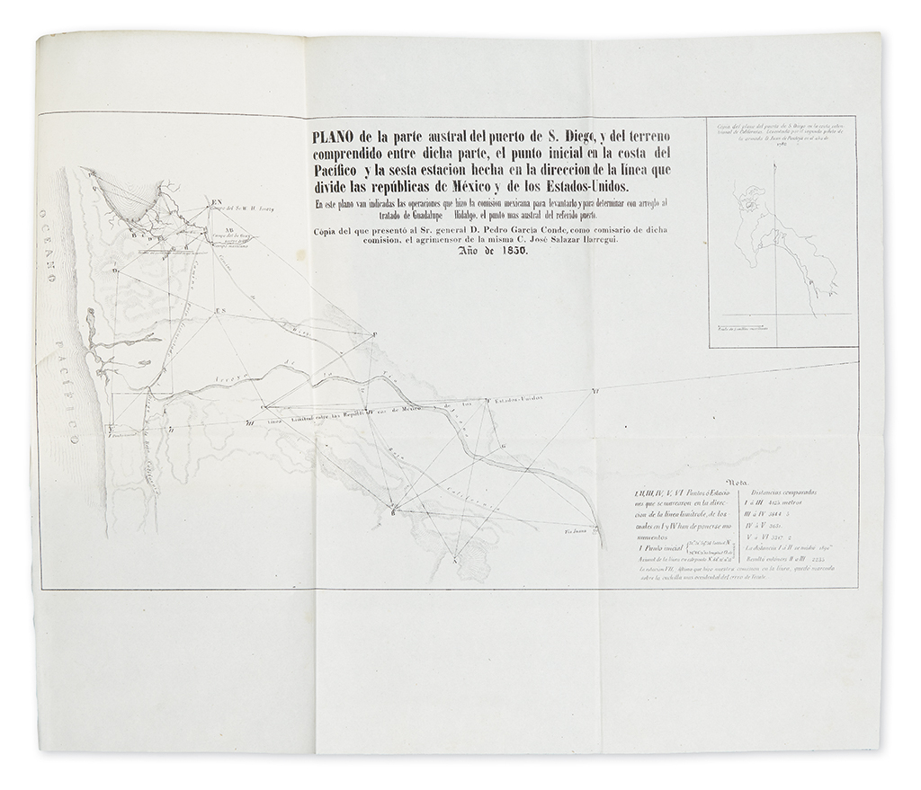 Appraisal: THE FIRST SURVEY OF THE NEW BORDER OF CALIFORNIA AND