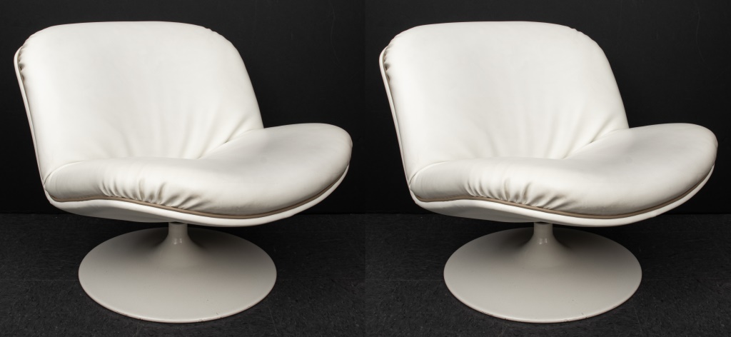 Appraisal: GEOFFREY HARCOURT FOR ARTIFORT LOUNGE CHAIRS PAIR Pair of vintage