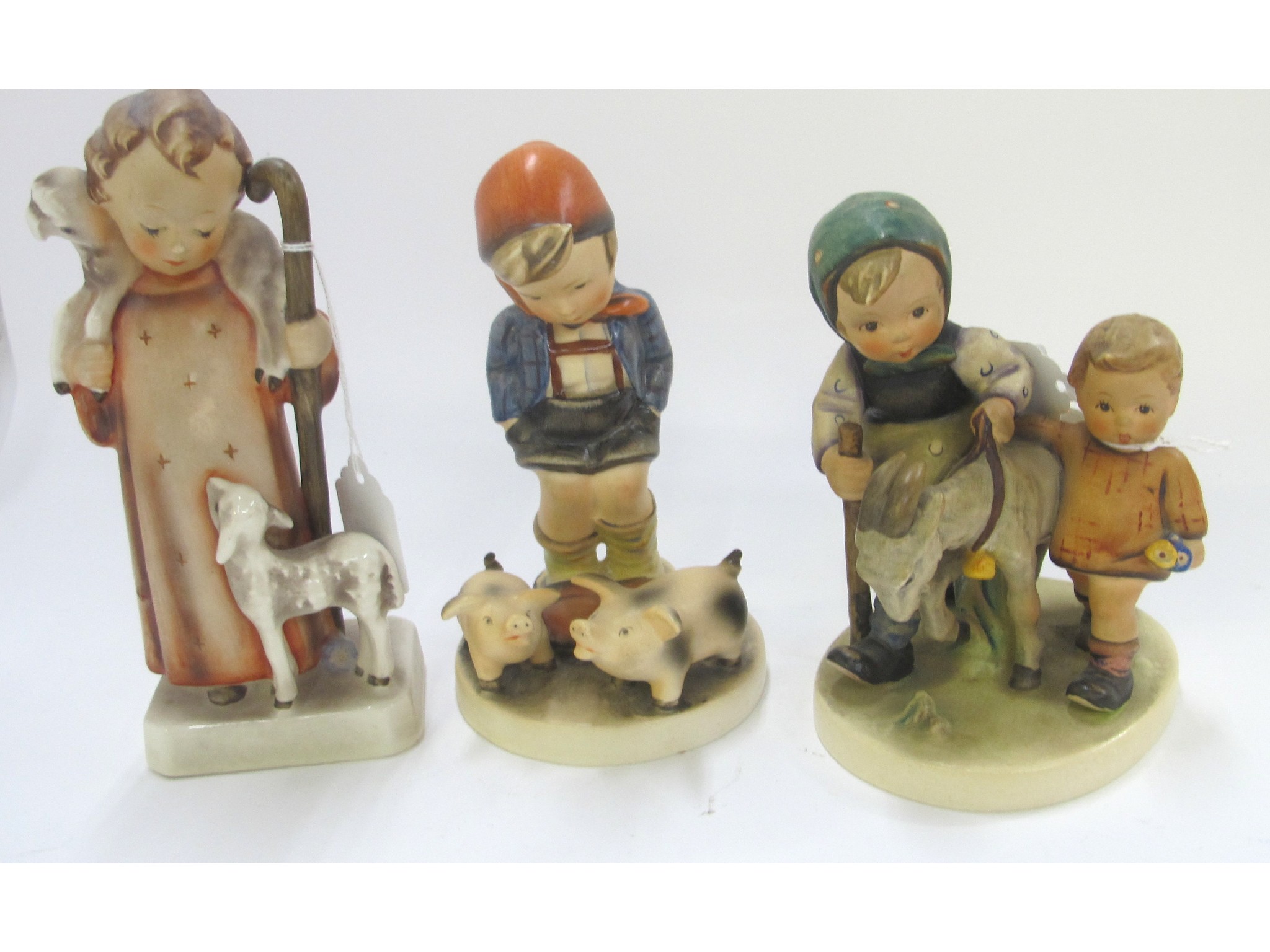 Appraisal: Three large Hummel figures including Homeward Bound TMK Good Shepherd