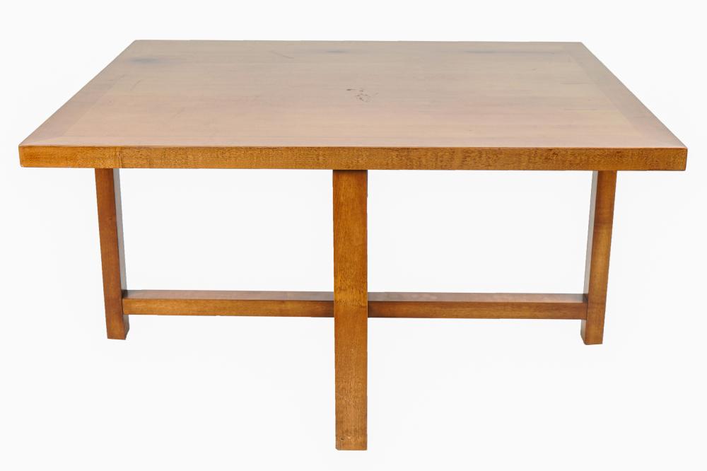 Appraisal: MODERN SQUARE COFFEE TABLEwith brand 'HC' to bottom Condition scratch