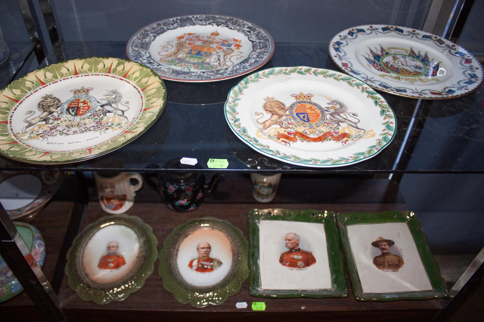 Appraisal: Two shelves of commemorative china