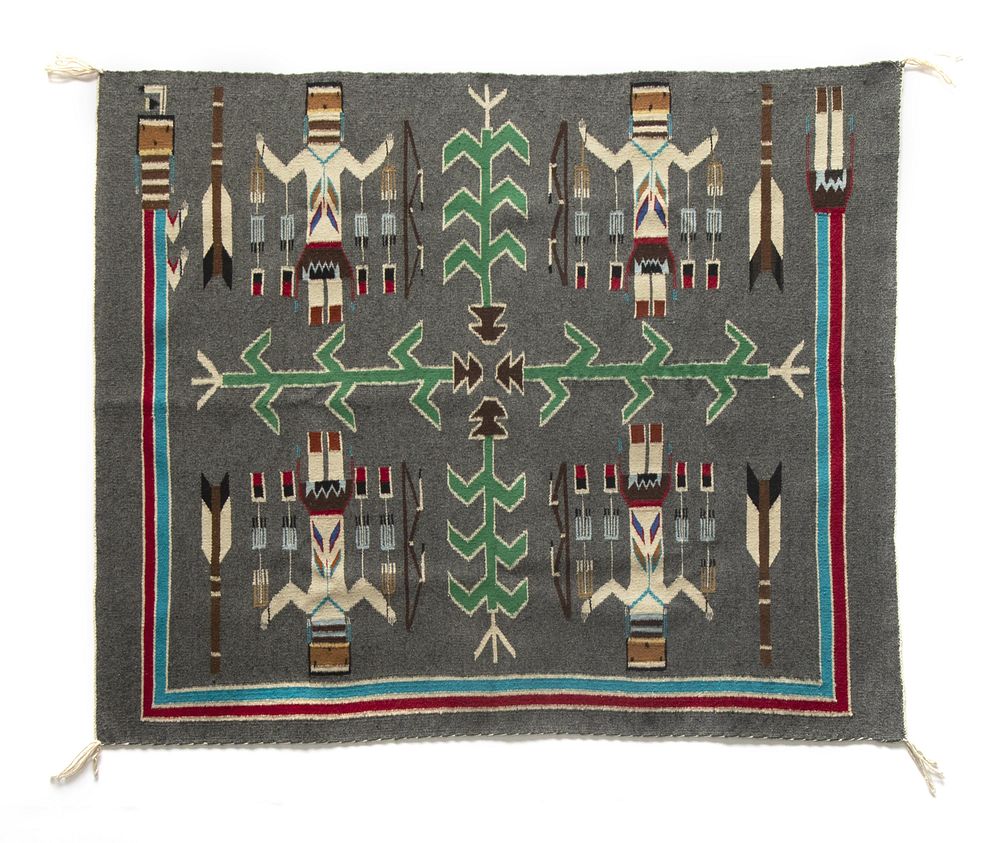 Appraisal: Navajo Sandpainting Textile ca Navajo Sandpainting Textile ca Sandpainting Textile